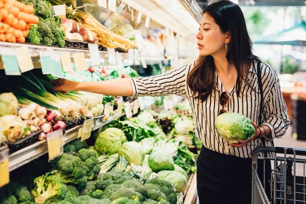 Women Shopping in Japanese Grocery Store