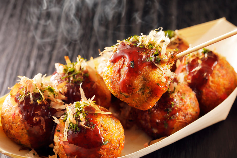 Takoyaki close up