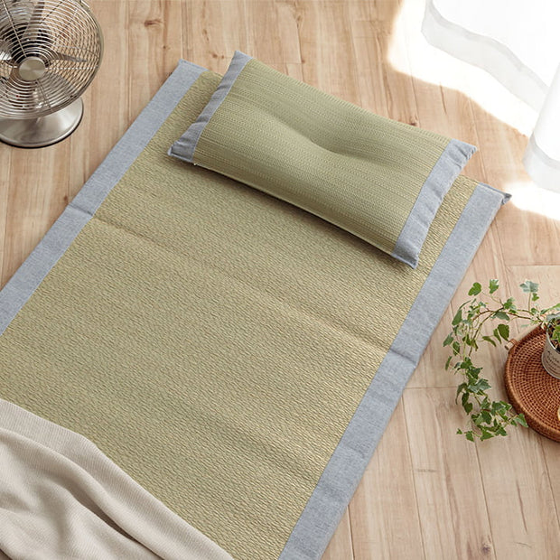 Tatami Sleeping Mat and Pillow Set