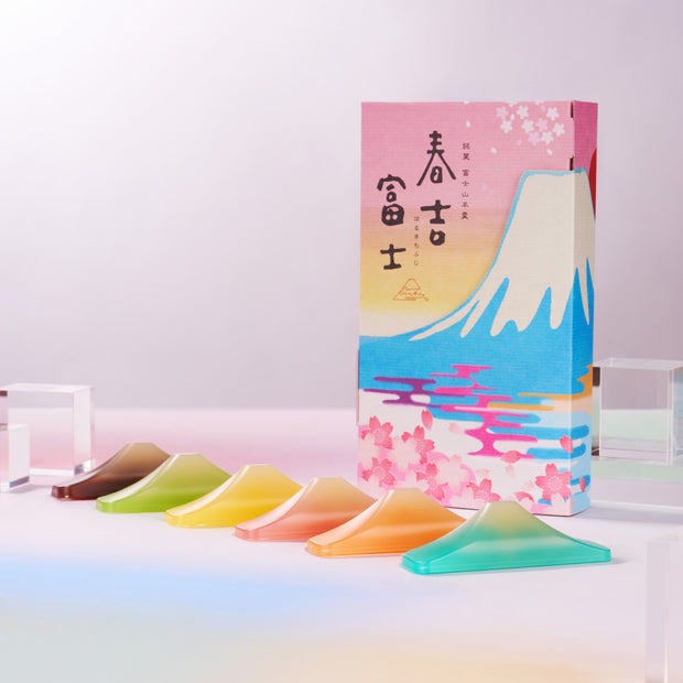 Harukichifuji Mt. Fuji Rainbow Yokan Jelly (6 Pieces, 6 Flvors)