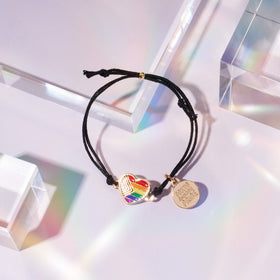 Rainbow Pride Cord Bracelet