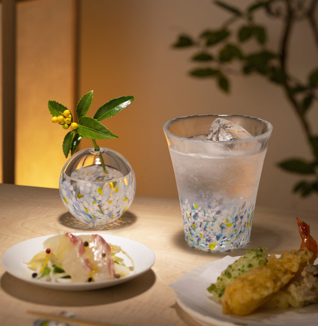 Aomori Tsugaru Biidoro Glass Flower Vase