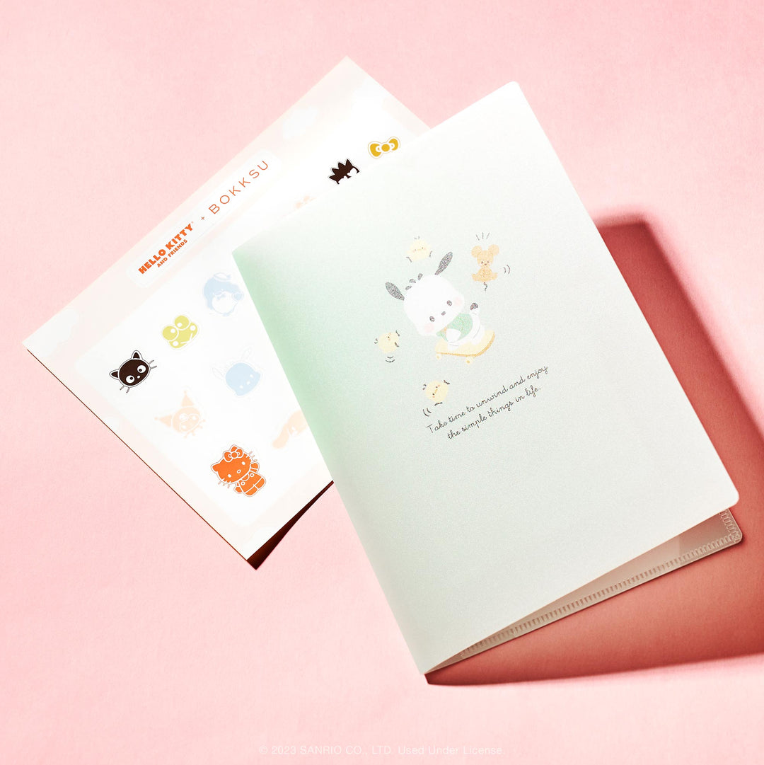 Pochacco Clear Plastic Folder and Sticker Set