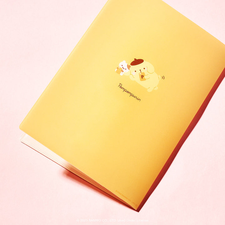 Pompompurin Clear Plastic Folder and Sticker Set