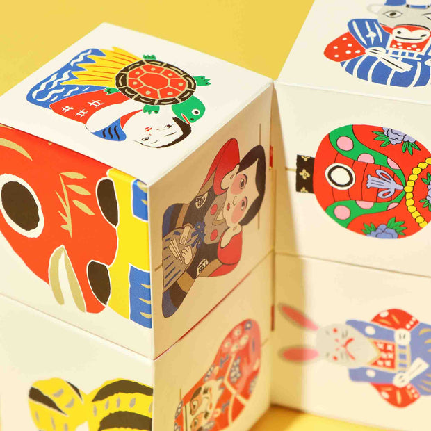 Watoy Sanuki Folk Toy Cubes Paper Puzzle