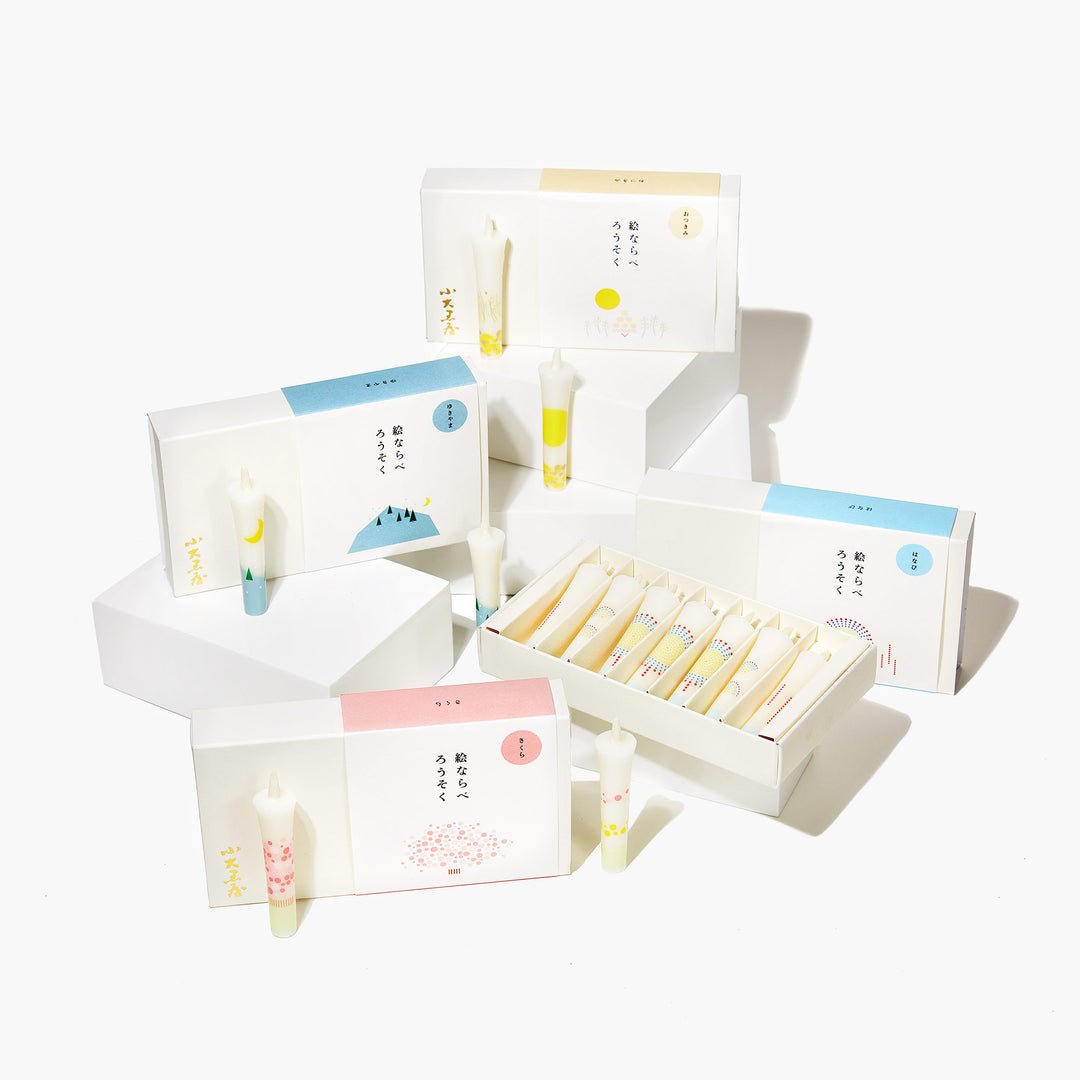 Four Seasons Picture Candle Set: Sakura Spring (7 Candles)